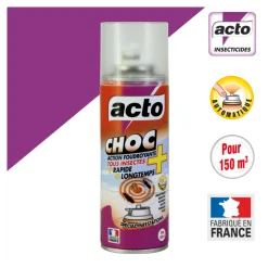 ACTO - Acto choc - aérosol action foudroyante - insecticide polyvalent - fabriqué en fr