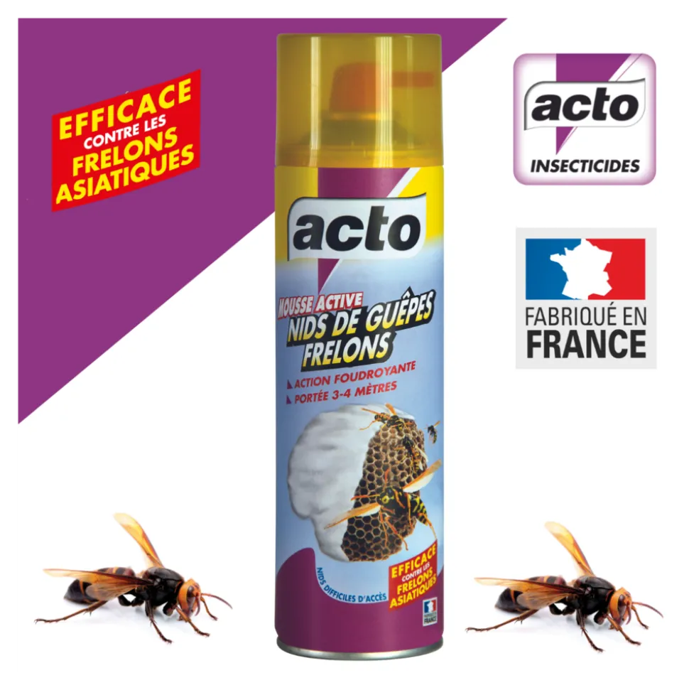 ACTO - Acto mousse active : la réponse professionnelle aux infestations de guêpes et fr