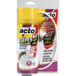 ACTO - Aérosol acto spécial guepes frelons - kit spécial toitures et combles