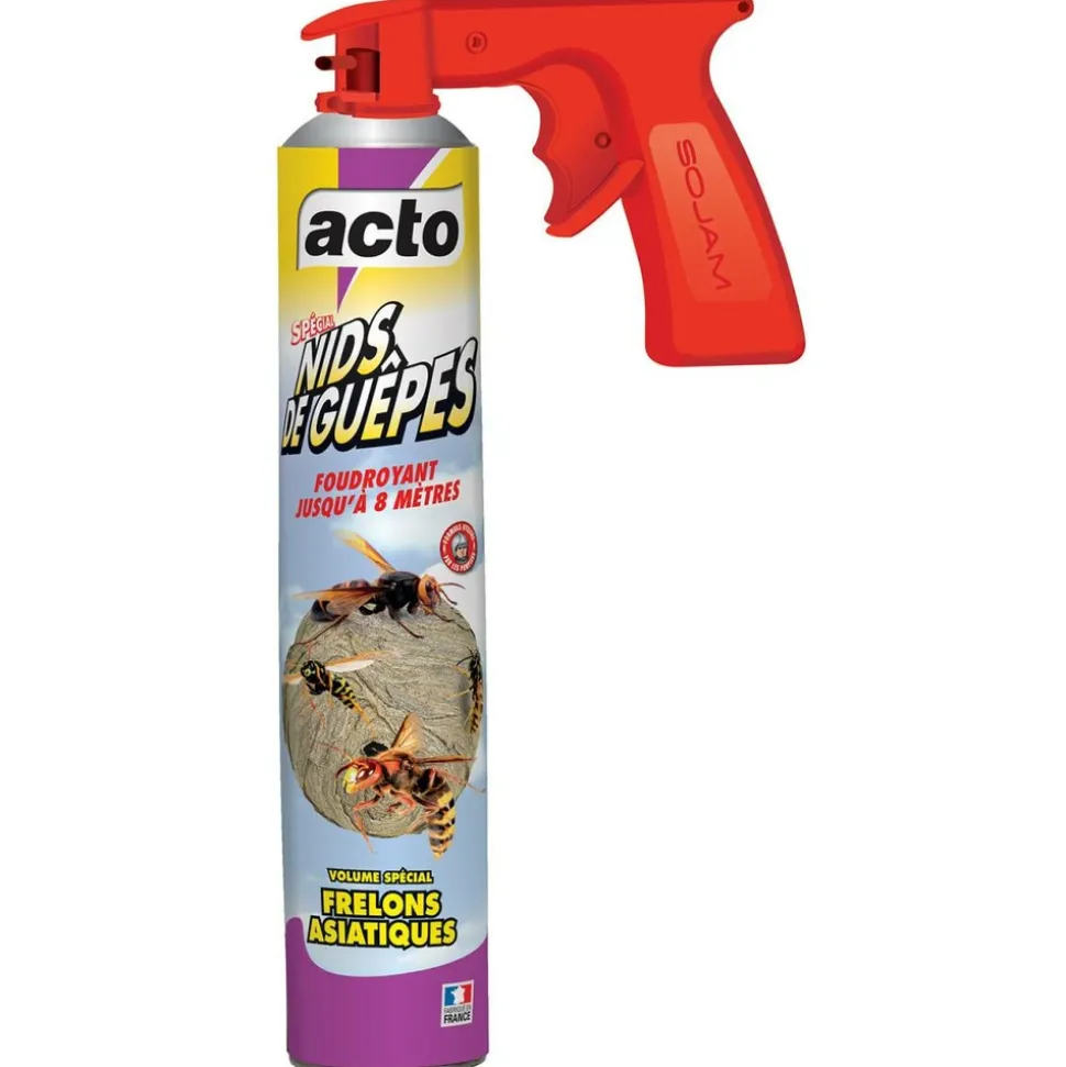 ACTO - Aérosol acto spécial nids de guepes - efficacité professionnelle - volume spécia