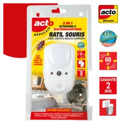ACTO - Retro répulsif 2 en1 - ondes électromagnétiques