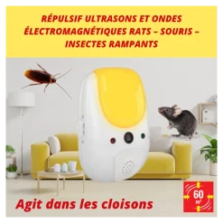 ACTO - Retro répulsif 2 en1 - ondes électromagnétiques