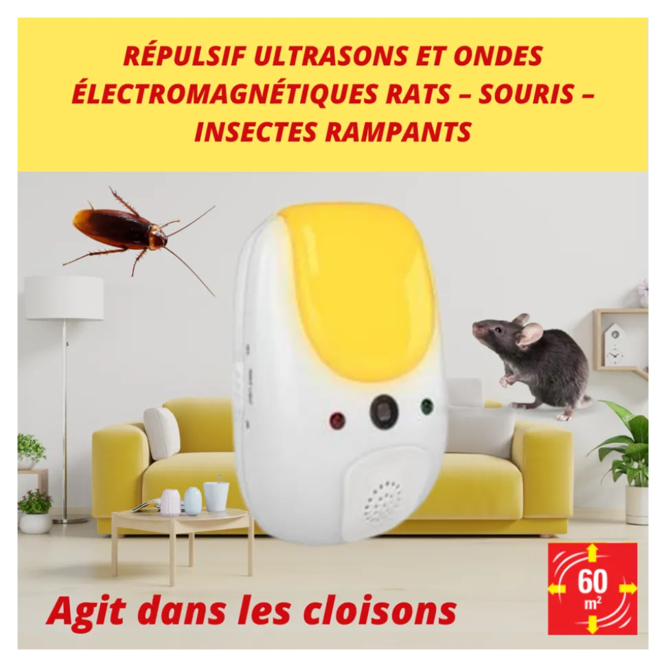 ACTO - Retro répulsif 2 en1 - ondes électromagnétiques
