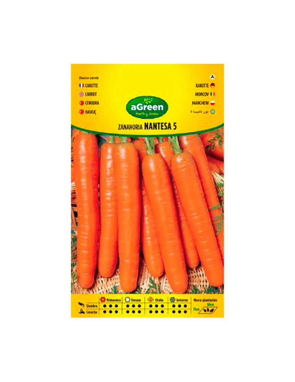 AGREEN - 10 sachet de graines de carotte agreen nantesa