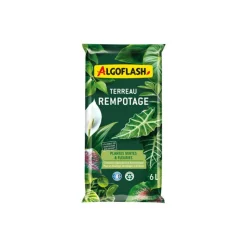 ALGOFLASH. - Terreau rempot.pltes vert.fleuri.6l/nc algoflash. - atrem6n
