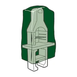 ALTADEX - Étui de protection barbecue vert polyéthylène 128 x 80 x 253 cm