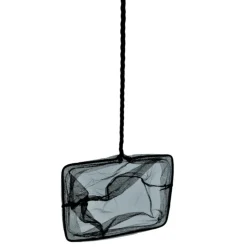 ANIMALLPARADISE - Epuisette filet noir, maille moyenne, 25 cm x 22 x 55 cm, aquarium