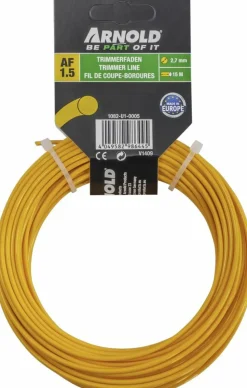 ARNOLD - Fil de coupe-bordure rond en nylon 2,7 mm × 15 m