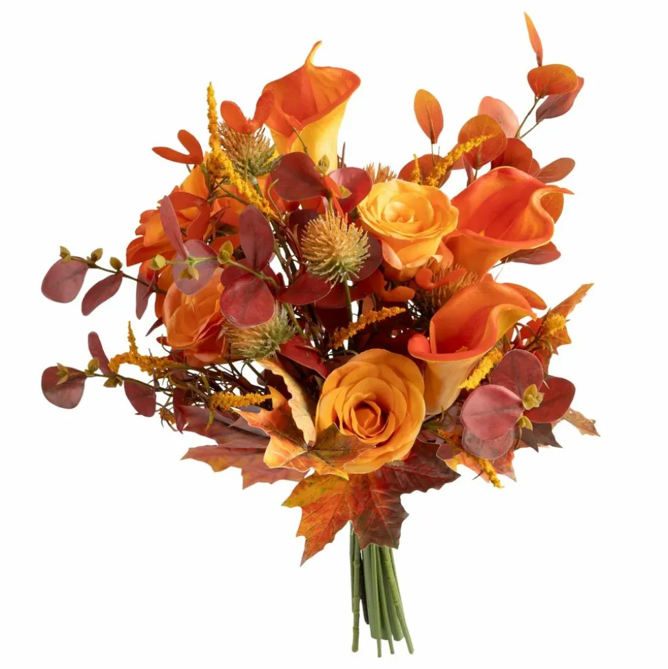ATMOSPHERA - Bouquet artificiel automnal - h. 55 cm - orange