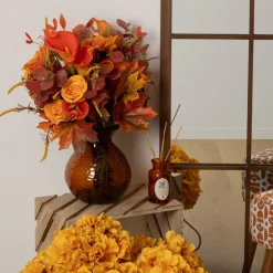 ATMOSPHERA - Bouquet artificiel automnal - h. 55 cm - orange
