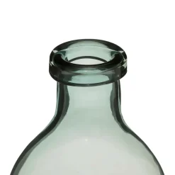 ATMOSPHERA CREATEUR D'INTERIEUR - Vase bouteille "house" - verre - gris - h29 cm