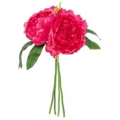 ATMOSPHERA CREATEUR D'INTERIEUR - Bouquet de 4 pivoines artificielles bely rose h31cm