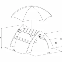 AXI - Table picnic kylo xl