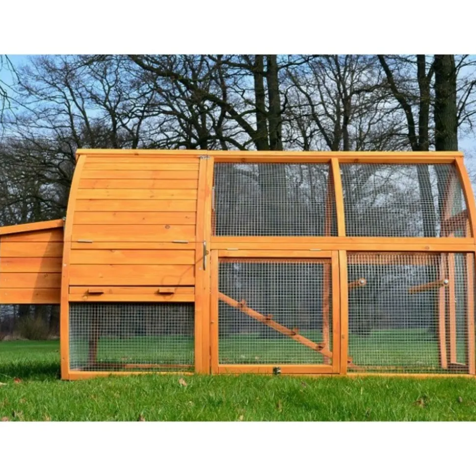 BB LOISIR - Poulailler en bois pour jardin 2/5 poules 172x76x102 cm-modele 126 grande poule