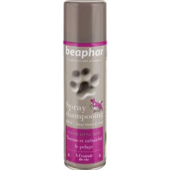 BEAPHAR - Spray Shampooing sec sans rinçage, extrait de riz pour chien : 250 ml