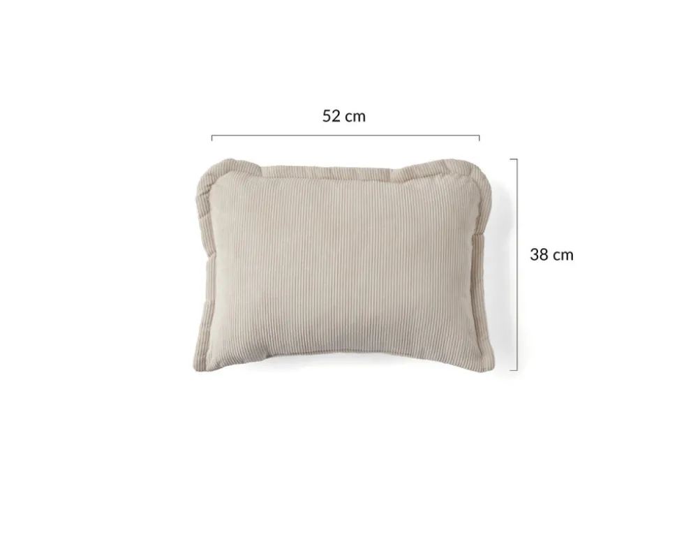 BEST MOBILIER - Albane - coussin - en velours côtelé - 38x52 cm