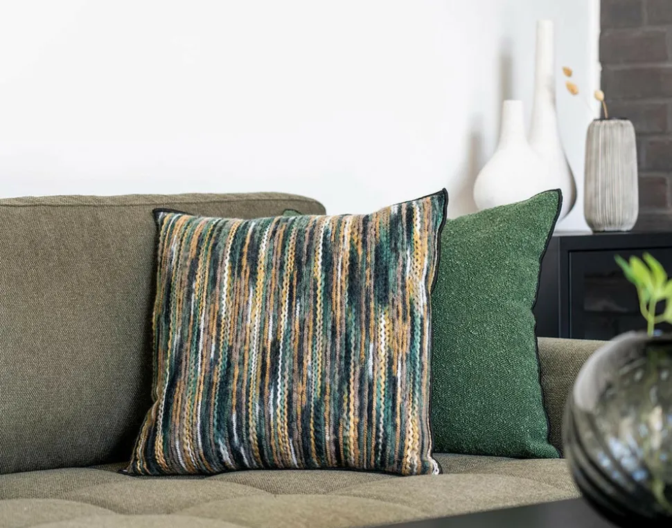 BEST MOBILIER - Antonio - coussin - coton et polyester - 45x45 cm