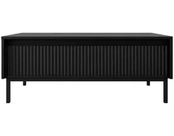 BEST MOBILIER - Girona - table basse - noir - 100 cm