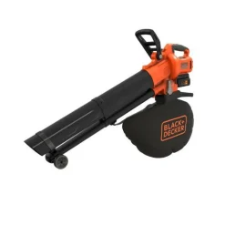 BLACK + DECKER - Aspirateur-souffleur-broyeur black+decker 36v - avec batterie et chargeur - sac 45l