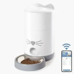 CAT IT - Catit - pixi distributeur de croquettes connecté pour chat - 1,2 kg (contrôlé par une application)