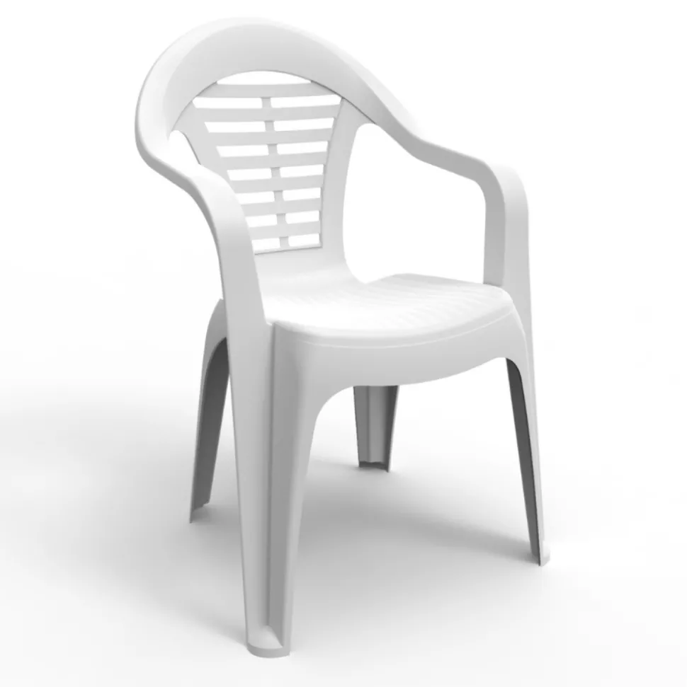Chaise de jardin blanche en résine silla