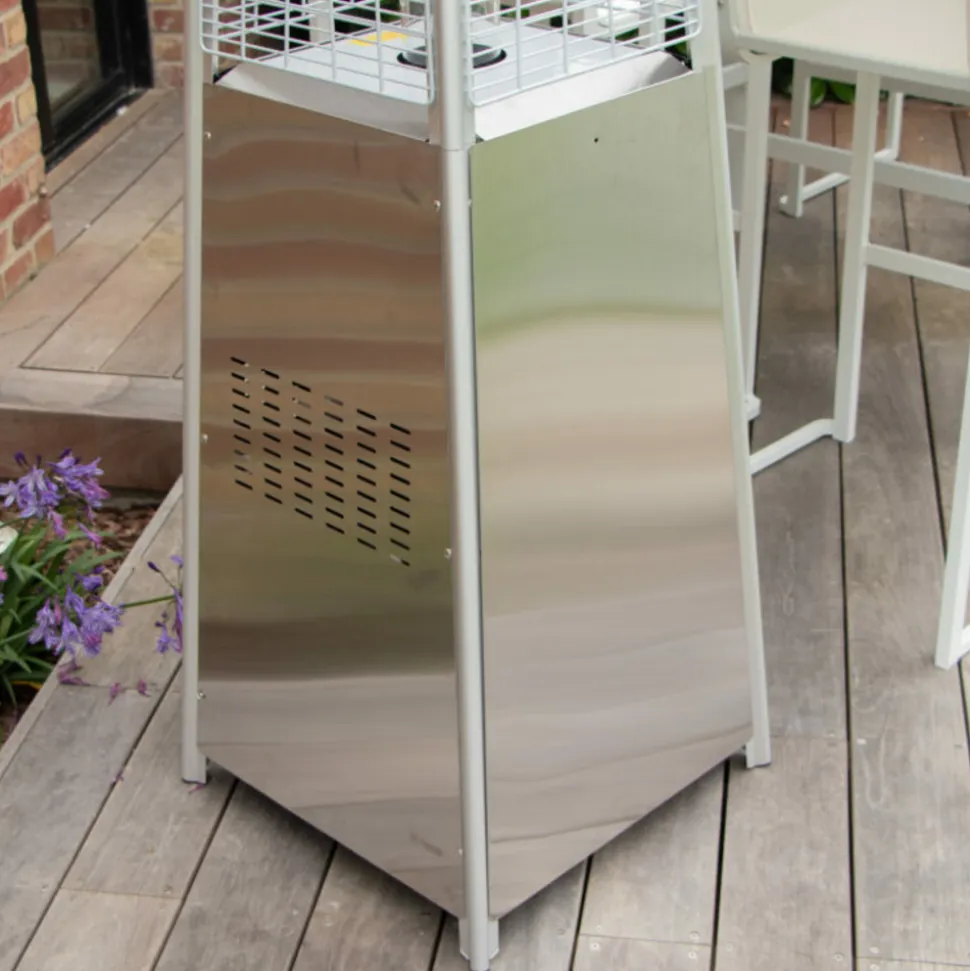 Chauffe terrasse hexagonal inox astra
