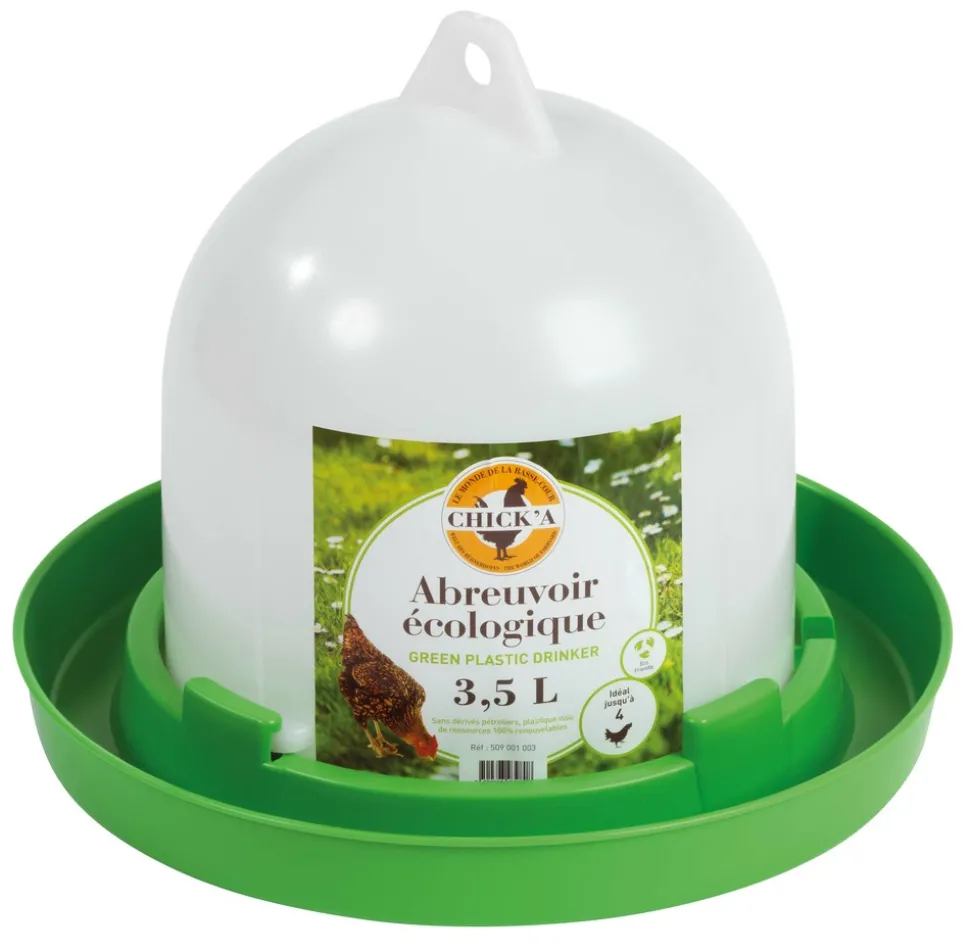 CHICK'A - Abreuvoir volaille ligne verte 3.5 l