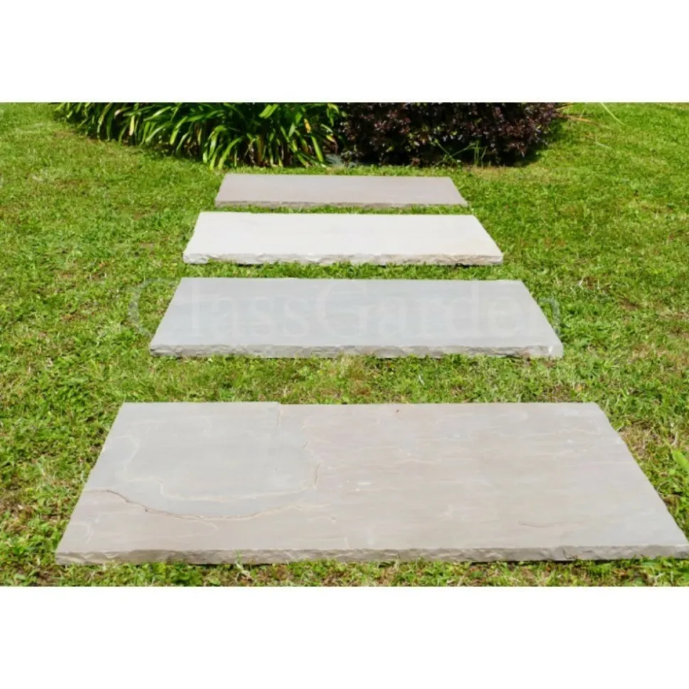 CLASSGARDEN - Pas japonais grès kandla multicolore 100x50 - pack de 10 pièces