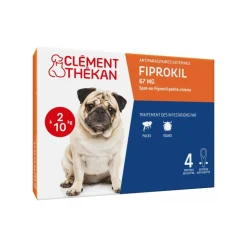 CLEMENT THÉKAN - Fiprokil duo chien 2-10 kg - clement thekan 4 pipettes