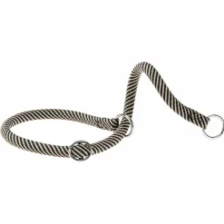 Collier semi-étranglé pour chiens sport extreme cs13/50, longe en nylon robuste, ajustable, marron-noir
