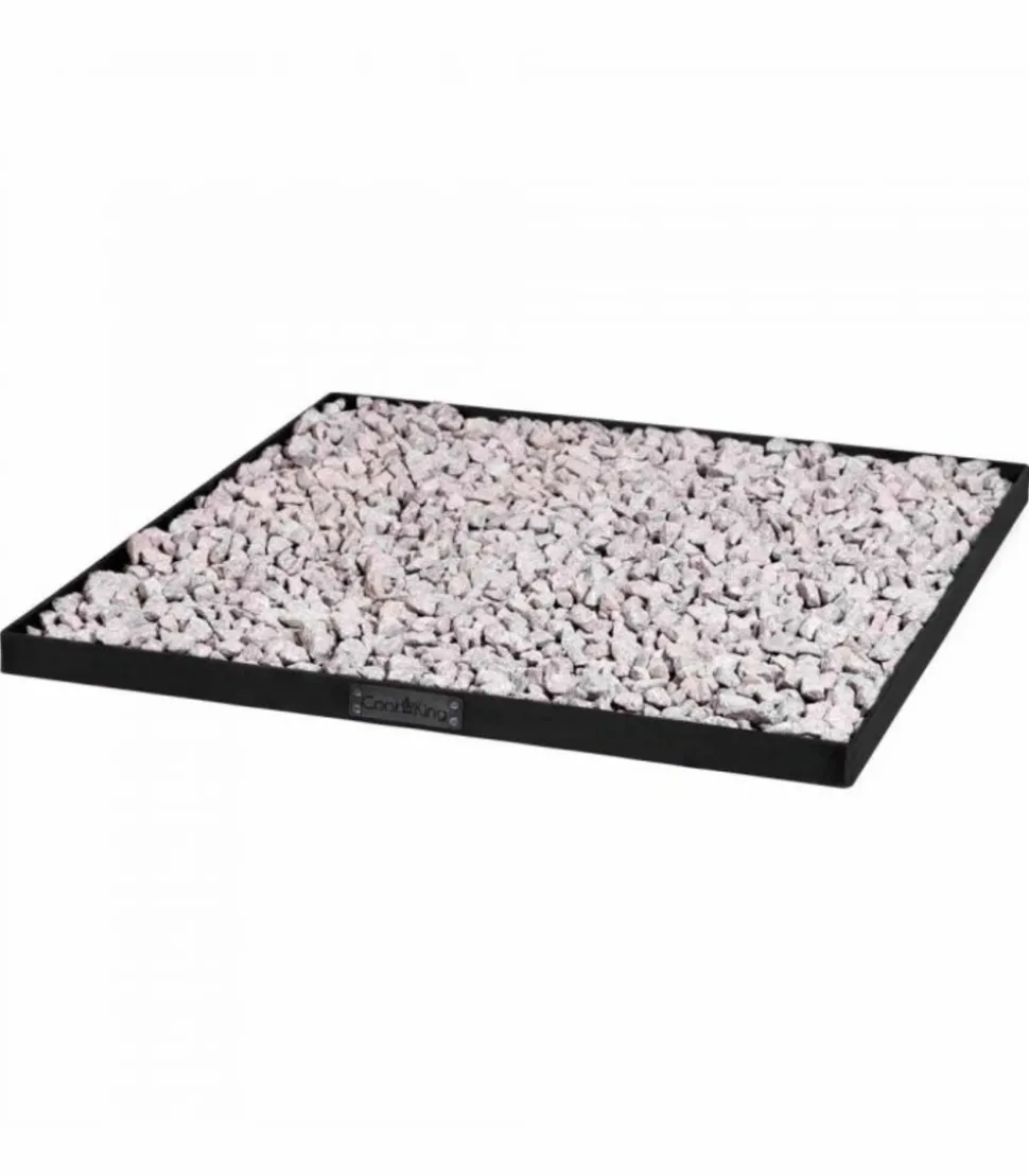 COOKKING - Base carrée pour braséro, 60x60cm, acier brut, cookking, 111035