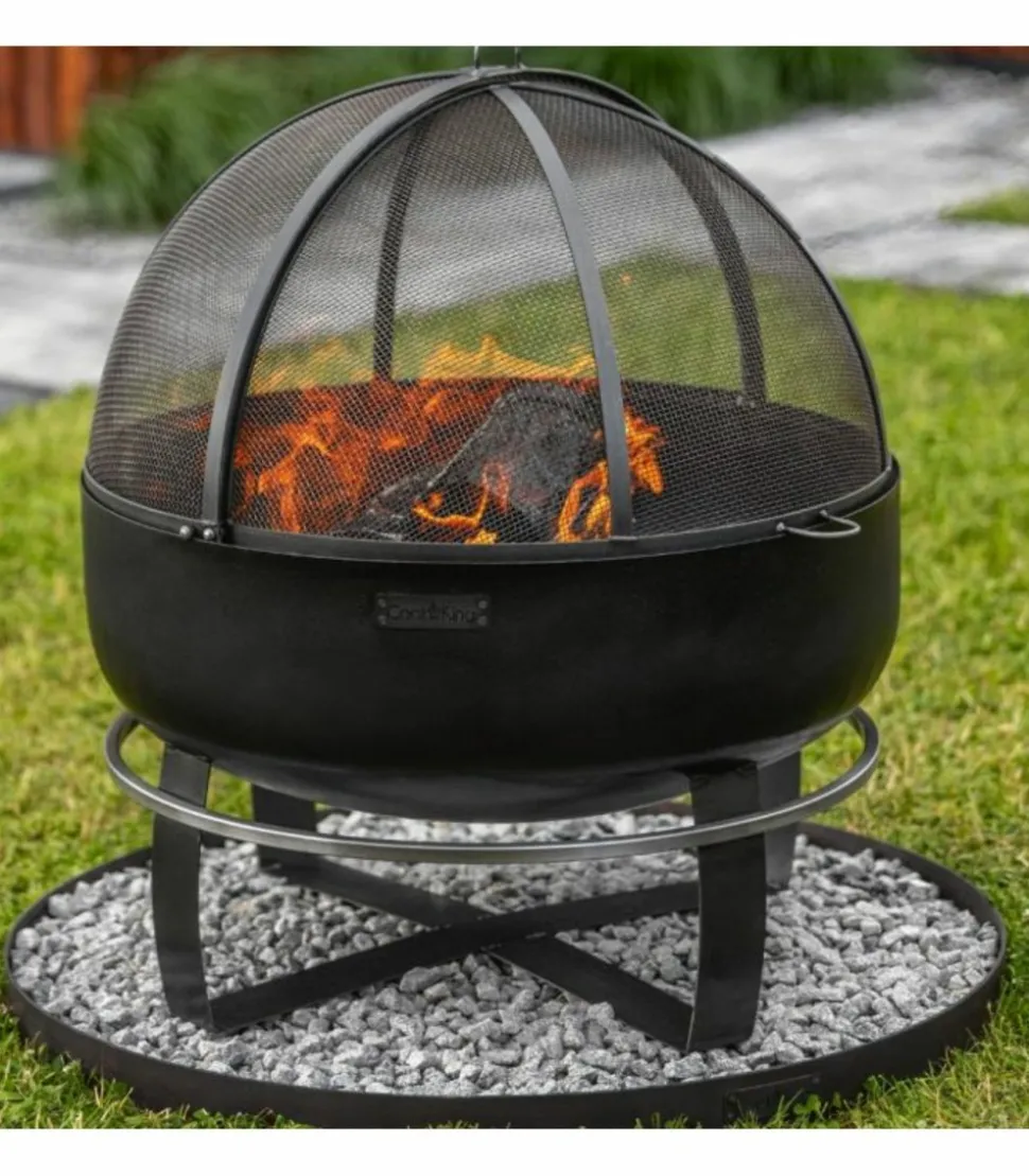 COOKKING - Braséro de jardin xxl viking 60cm de diamètre, acier naturel,cookking, 111564