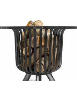 COOK KING - Chauffe terrasse, braséro en acier noir verona 60 cm-sans-60 --
