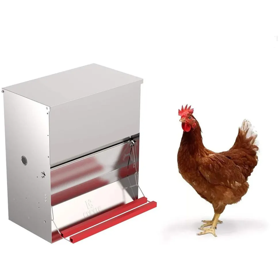 COPELE - Mangeoire anti-nuisibles 30 kg pour 15 poules