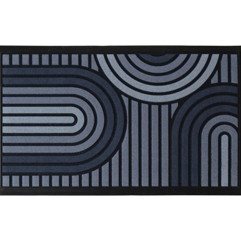 CORYL - Tapis Swing arcs gris 76x46cm