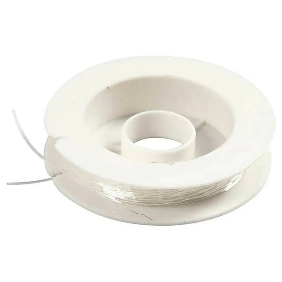 CREOTIME - 2 bobines de fil élastique transparent 10 m