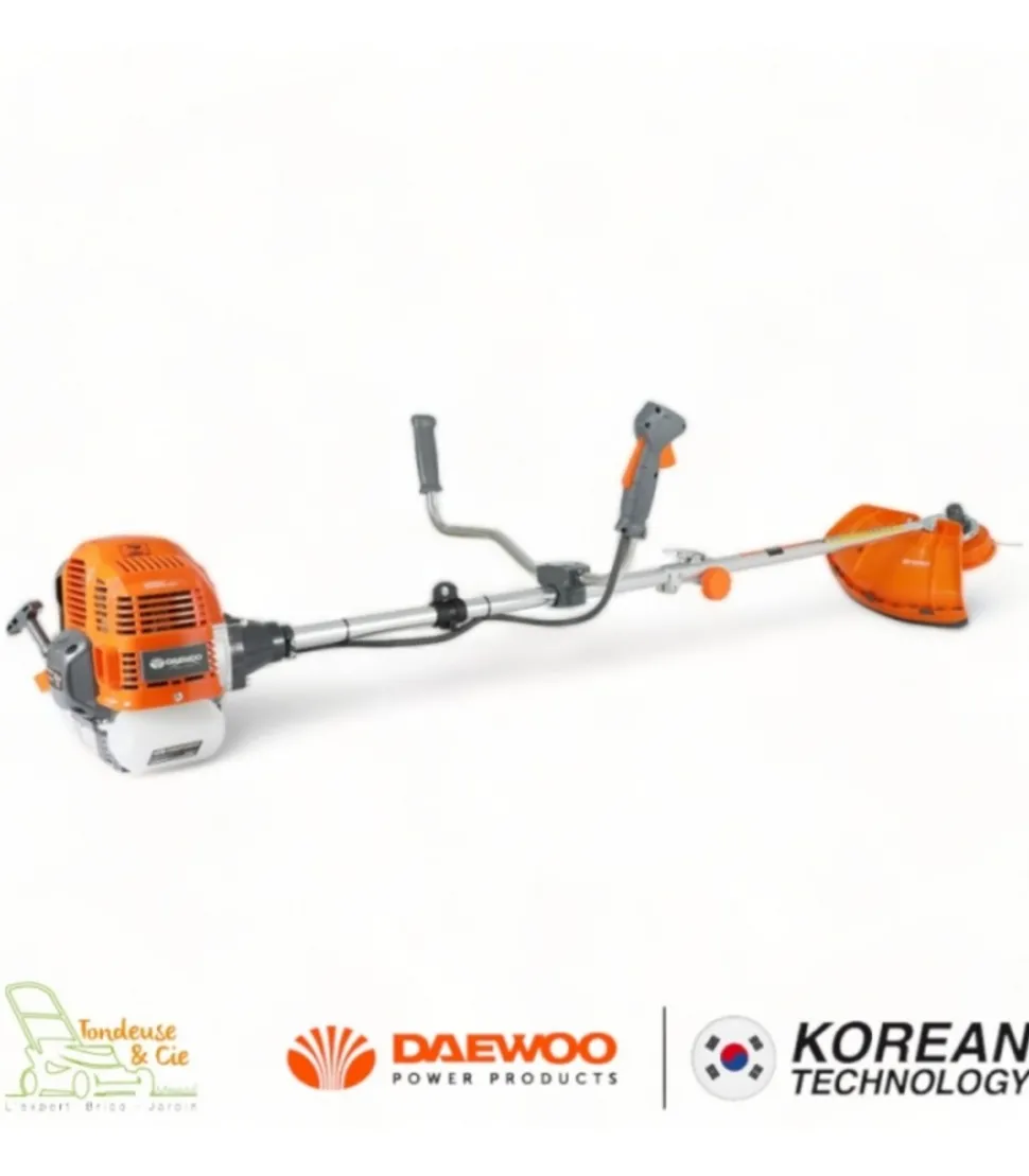 DAEWOO - Débroussailleuse thermique 2 temps 51,7 cm3 coupe 45cm lame 3 dents harnais daewoo dbc520