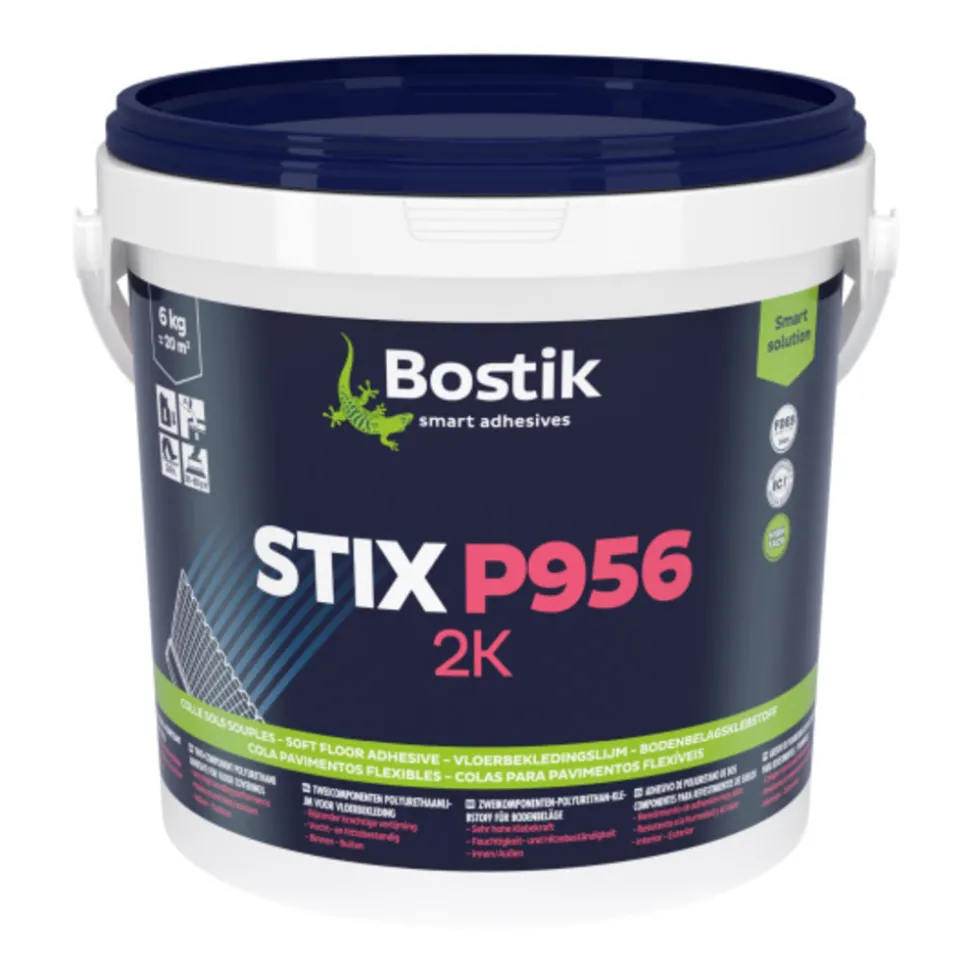 DÉCOWEB - Colle haute performance bi-composants bostik pour sols souples ou rigides - 6 kg