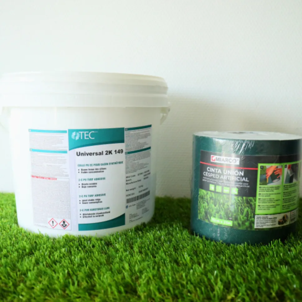 DÉCOWEB - Kit de pose pour gazon synthétique sur sol dur - 50m²