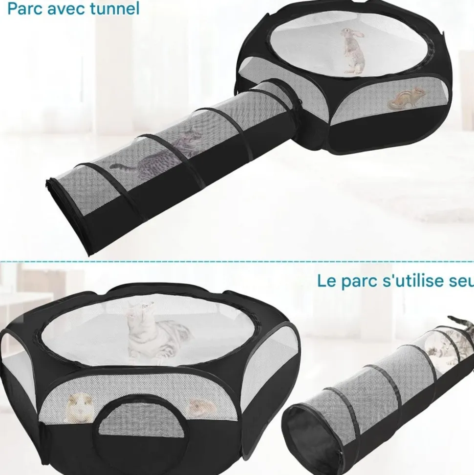 DOWNYPAWS - Amovible tunnel pour chat