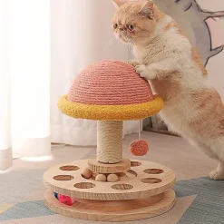 DOWNYPAWS - Arbre à chat avec 2 jouets