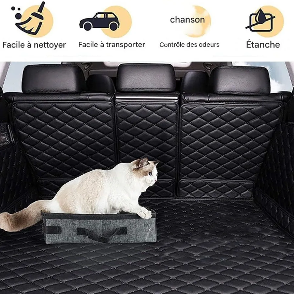 DOWNYPAWS - Bac à litière pour chat portable