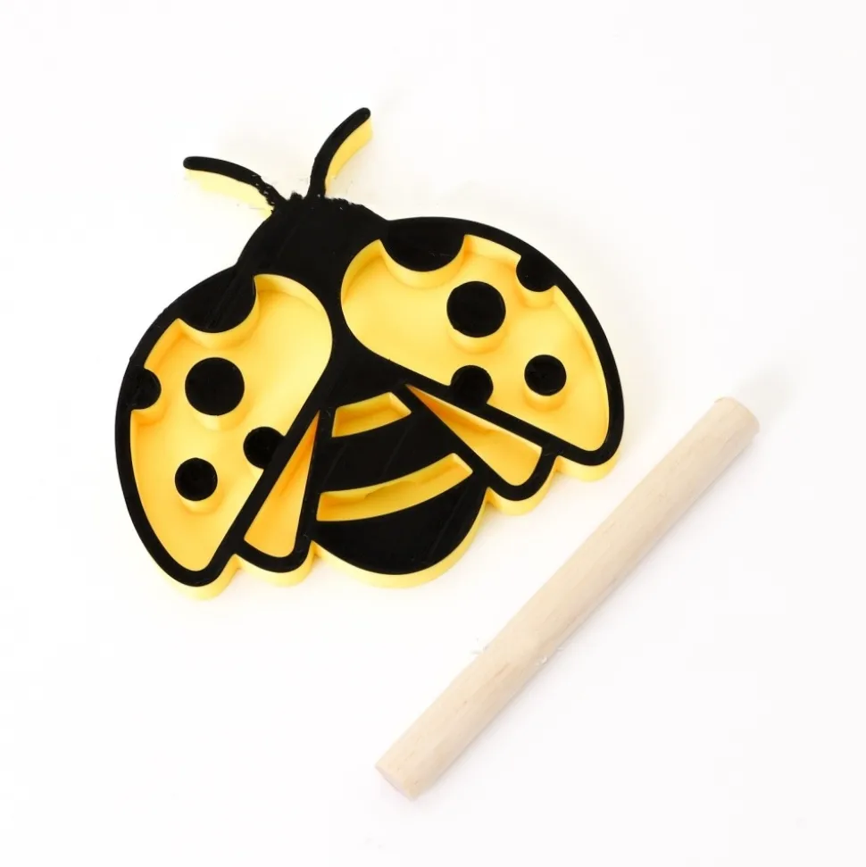DOWNYPAWS - Boireau pour insectes - avec support en bâtonnet style scarabée