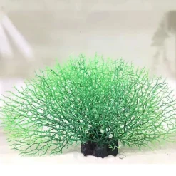 DOWNYPAWS - Décoration en corail doux simulé en silicone écologique pour aquarium rouge vif