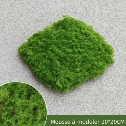 DOWNYPAWS - Feuille de mousse artificielle en peluche 20×20 cm*2 pièces