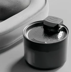 DOWNYPAWS - Fontaine à eau pour chat : en acier inoxydable filtre automatique grande capacité de circulation d'eau