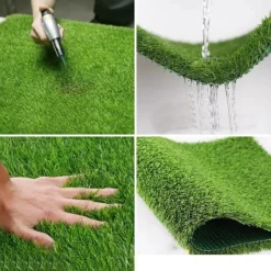 DOWNYPAWS - Gazon artificiel - synthetique - decoration - campus 20mm - 1m x 1m