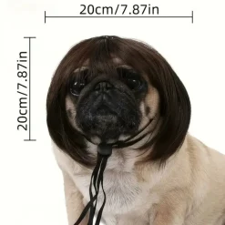 DOWNYPAWS - 1 perruque amusante pour fête des chiens et chats