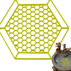 DOWNYPAWS - Plateau d'eau pour insectes - ruche avec bordure creuse flottant jaune
