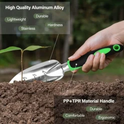 DTOPBUYAGE - Kit d'outils de jardinage 3 - pièces rouge dtopbuyage